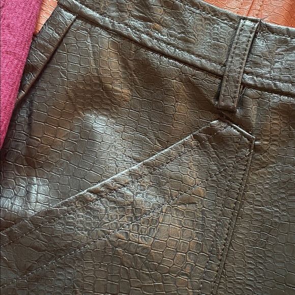 Women's Pencil Skirt Trio - Black, Brown, Burgundy - Picture 2 of 10